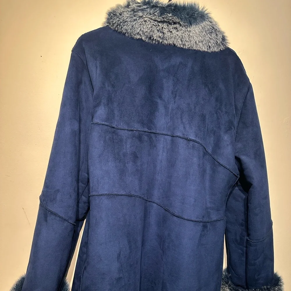Cecil Gee Suede/Faux Fur Jacket L-XL - Picture 3 of 11